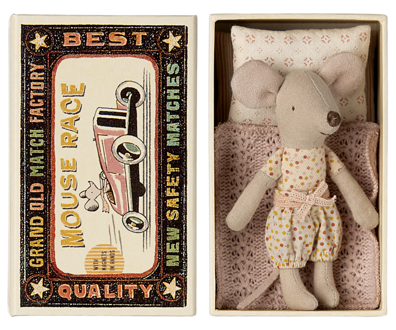 Little Sister Mouse in Matchbox
